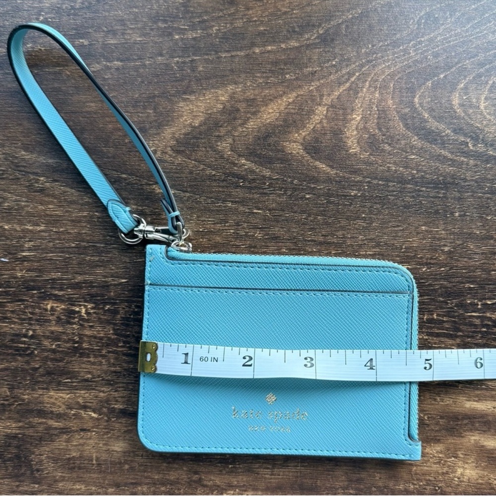 kate spade new york Zip Card Holder Wristlet in Blue - Picture 3 of 12